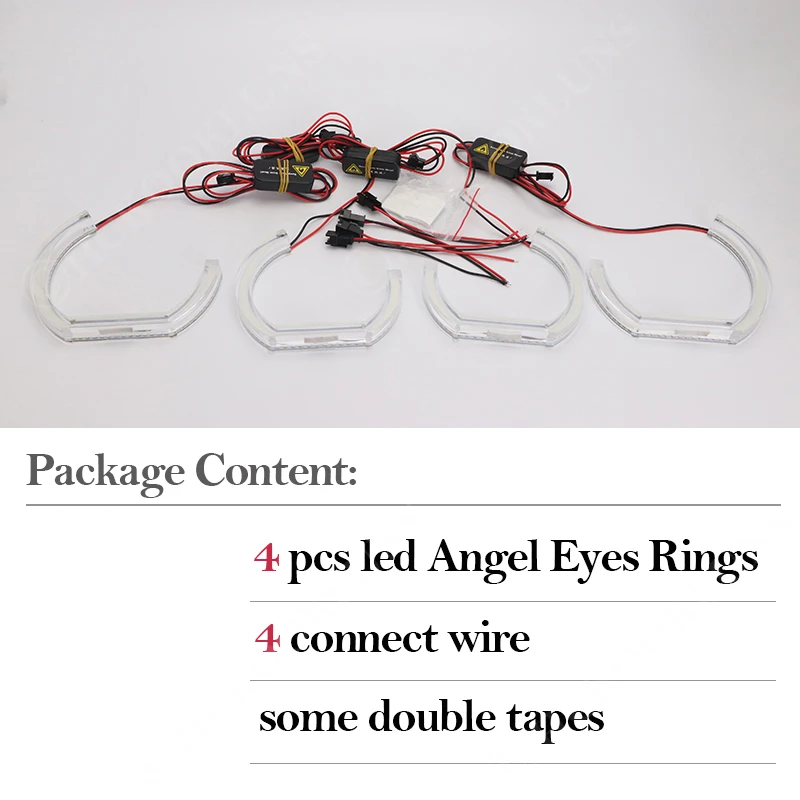 

For BMW 1 Series E81 E82 E87 E88 2004~2012 DTM Style Crystal LED Angel Eyes Halo Rings Light kits Xenon headlight Car styling