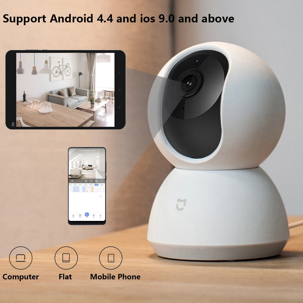 Умная IP-камера Xiaomi Mijia Mi 1080P с углом обзора 360 градусов беспроводная Wi-Fi