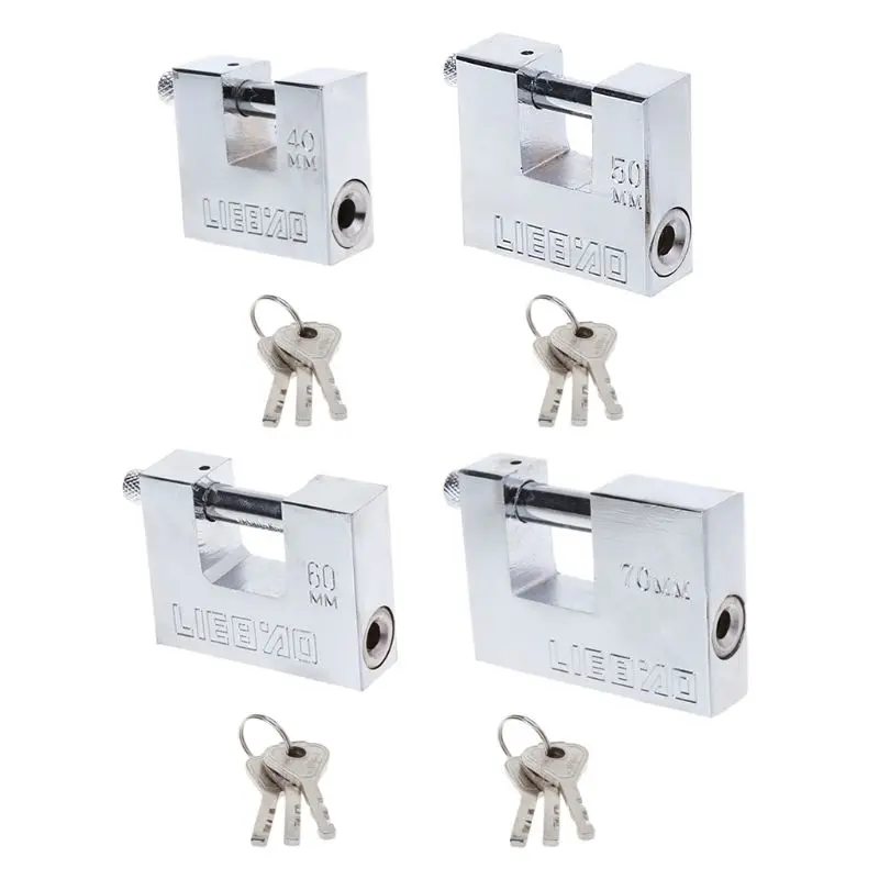 

Steel Burglar Padlock Security Safety Lock Antique Horizontal Opening W3JA