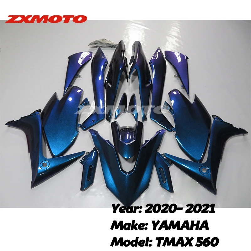 

ZXMT Motorcycle ABS Plastic Full Fairing Kit Set Bodywork Injection For 2020 2021 Yamaha TMAX 560 20 21 Chameleon Paint Pearl