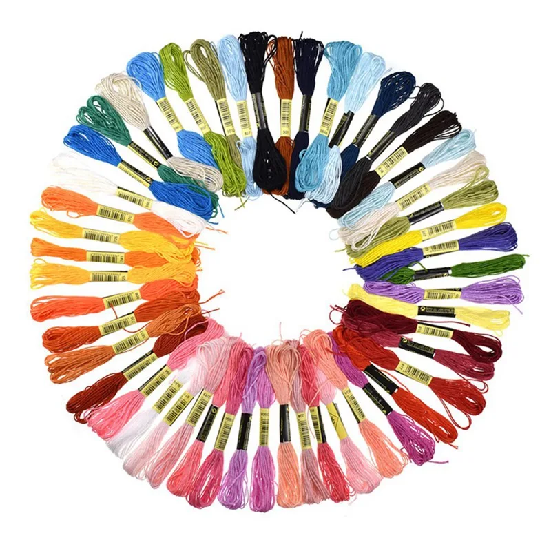 

200/100/50 Cross Stitch Cotton Embroidery Thread Floss Sewing Skeins Craft Kit Cross Stitch Thread DIY Sewing Tools