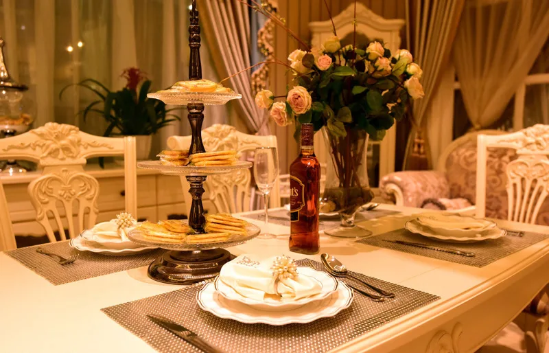 

12 / PCS hotel tableware Valentine's Day Silver Love napkin buckle napkin ring