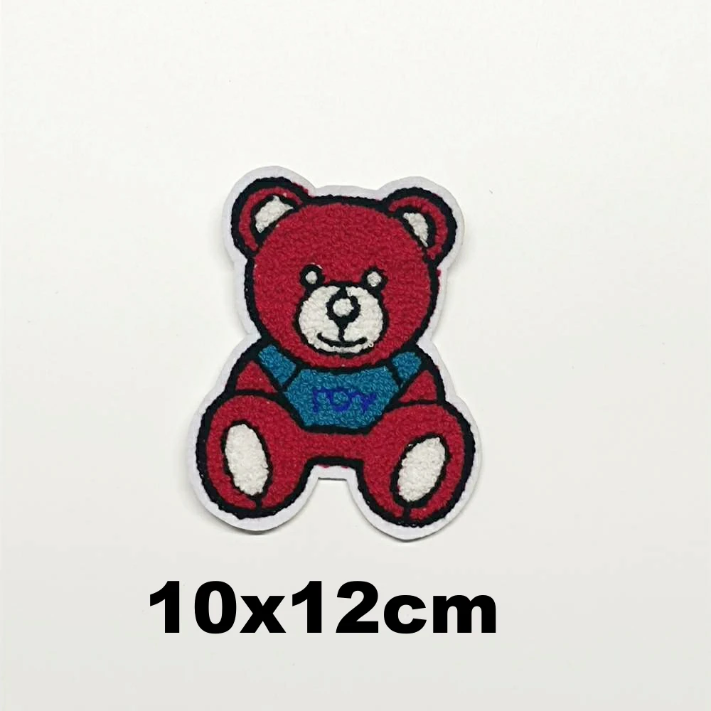 

Design large embroidery big bear animal cartoon patches for clothing HE-3144