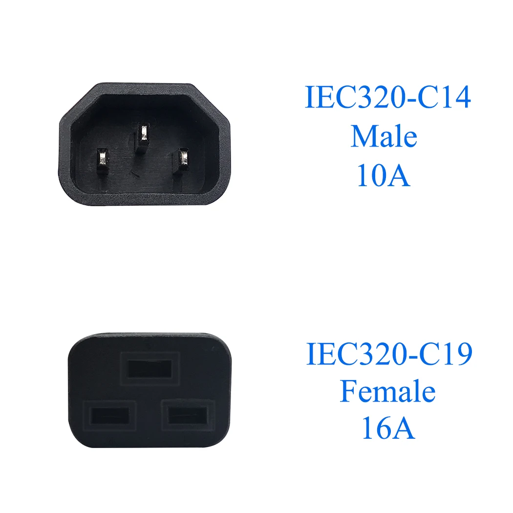 JORINDO 4 м/13 футов IEC320 C14 расширен до C19 3 отверстия удлинитель питания к кабель