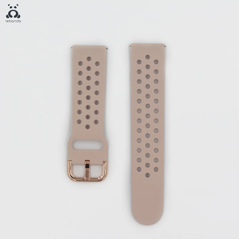 Pink Sand Lebanda спортивный ремешок для смарт-часов Galaxy Watch Active/42/46 мм, ремешок для HUAWEI GT силиконовый ремешок из мягкой дышащей ткани замена 20 мм/22 мм - Цвет ремешка: Pink Sand