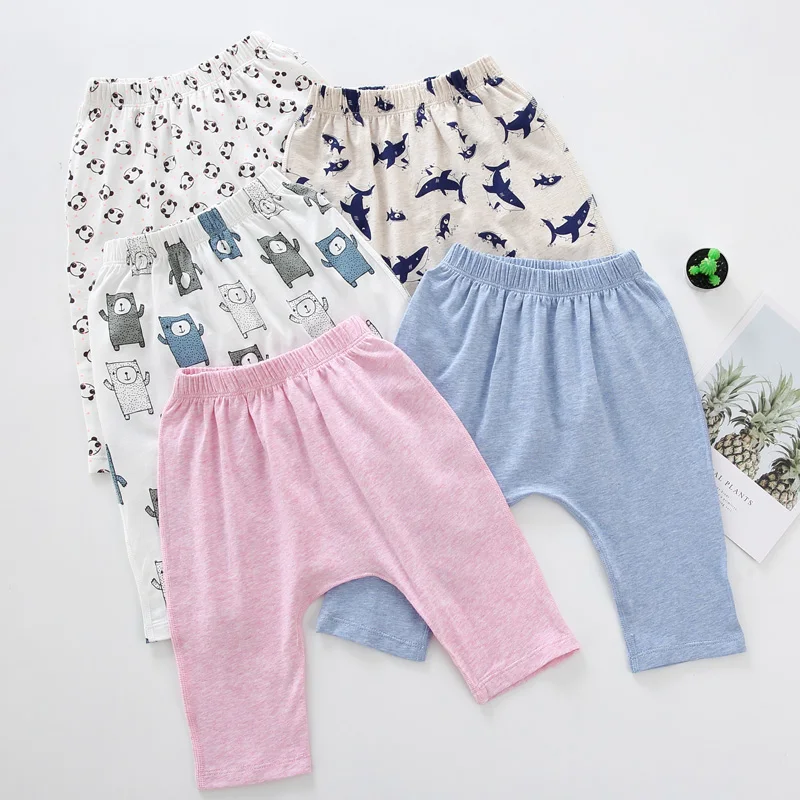 

Brand New Newborn Toddler Kids Boys Cartoon Cotton Bottoms Pants Panty Harem Pants Legging Trousers Girls Solid Harlan Pants 0-4