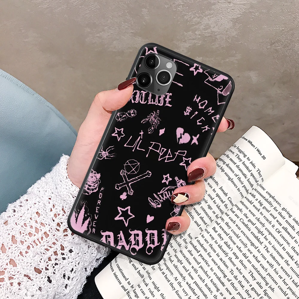 

Lil Peep Lil Bo Peep Phone Case For IPhone 5 5S SE 5C 6 6S 7 8 Plus X XS XR 11 12 Mini Pro Max 2020 black Cover Pretty Hoesjes