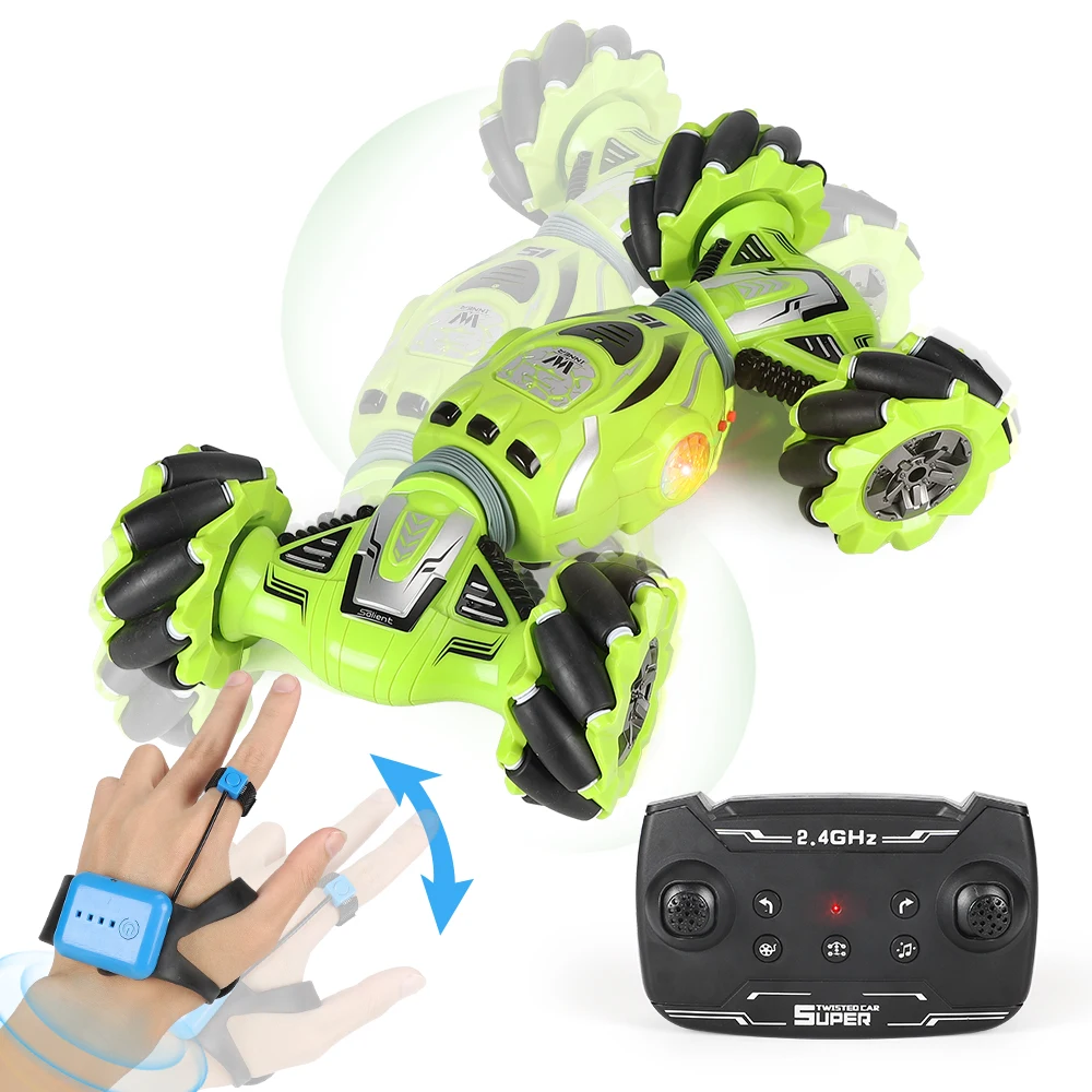 Gesture Induction Twist Car Watch Remote Control Stunt Deformation RC Drift 4 Channels off-road Climbing New Gift | Игрушки и хобби