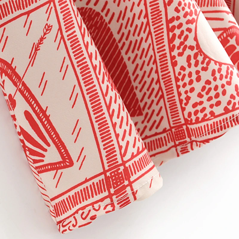 2019 New Fashion Women Summer Dress Knee-Length Sleeveless With Petal Sleeve And Print | Женская одежда