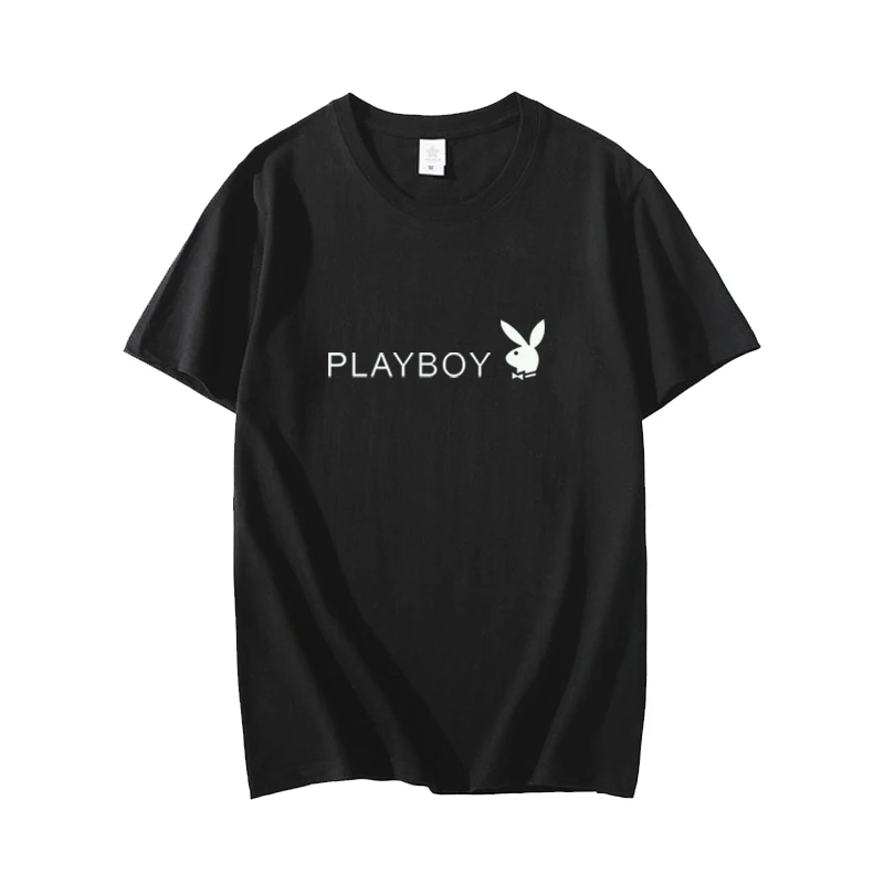 

T-shirt short-sleeved letter printing rabbit wholesale pure cotton casual comfortable men and women couples 2021