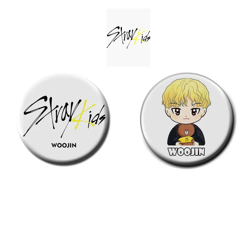 

2piece/set Kpop Stray kids Badge High quality Cartoon Badge Alloy Accessories HD Photo Kpop stray kids supplies new arrivals
