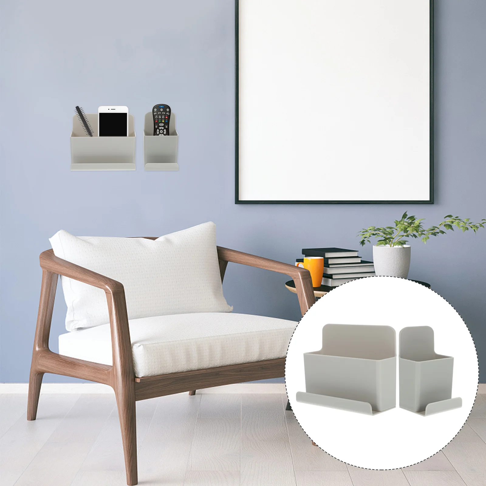 

2pcs Wall-mounted Hanging Racks Multi-functional Racks Delicate Storage Boxes