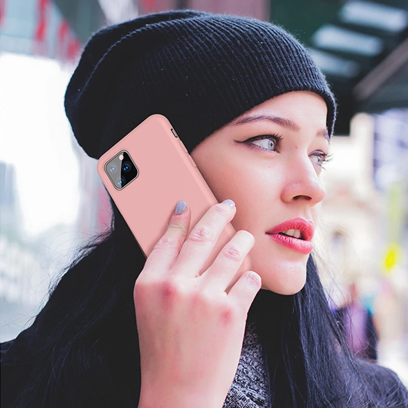 Мягкий гелевый резиновый жидкий силиконовый чехол для телефона для iPhone 11 Pro X XS MAX XR 8 7 Plus 6s 6Plus задняя крышка полный защитный чехол
