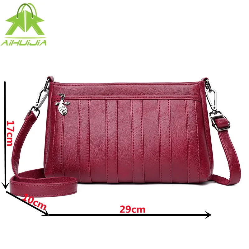 

High Quality Women Handbag Luxury Messenger Bag Soft Pu Leather Shoulder Bag 2021 New Fashion Ladies Simplicity Crossbody Bags