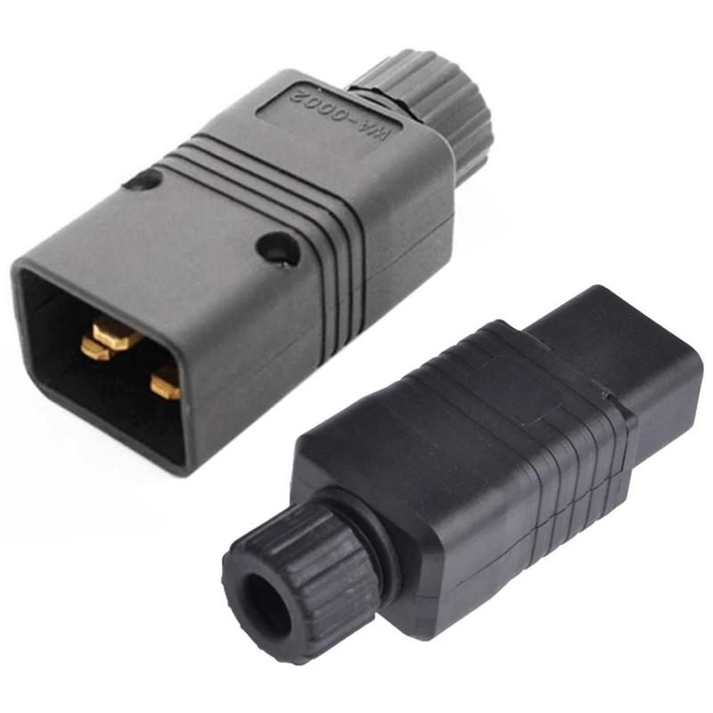 

Top IEC 320 C19 Female EN 60320 C19 16A 250V 20A/125V AC Power Connector & UPS Power IEC Male C20 Plug Power Cord Cable Plug