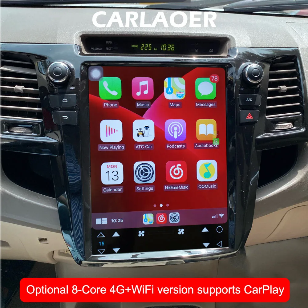 For Toyota Fortuner Hilux 2007 2008 2012 2014 2015 Car Radio Android Multimedia Video Player GPS IPS HD 2din Tesla style | Автомобили и