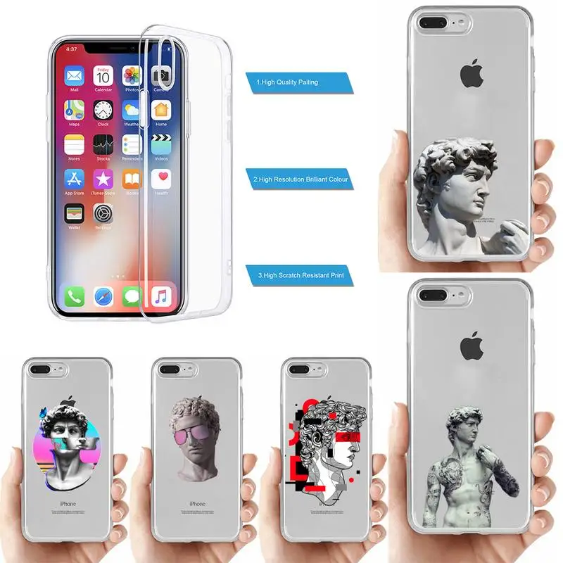 

Alternative statue David art Phone Case for iPhone 11 12 13 mini pro XS MAX 8 7 6 6S Plus X 5S SE 2020 XR case