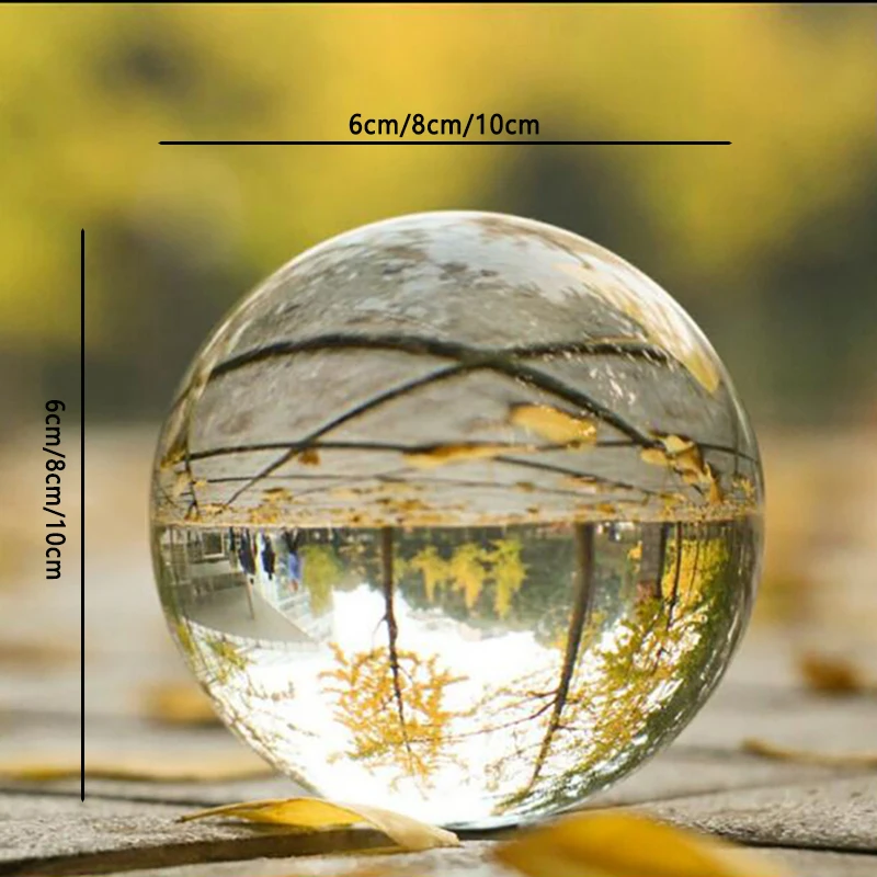 

Clear Photography Crystal Ball Glass Marbles Magic Projection Ball Office TV Cabinet Creative Ornaments Home Decoration 05289