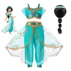 Костюм принцессы Тысяча и одна ночь Аллаха для девочек, костюм для косплея, костюм принцессы жасмин, топ + брюки