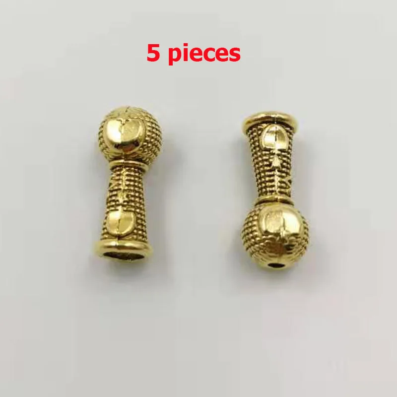 Золотистая металлическая фурнитура шапка с кисточками для изготовления