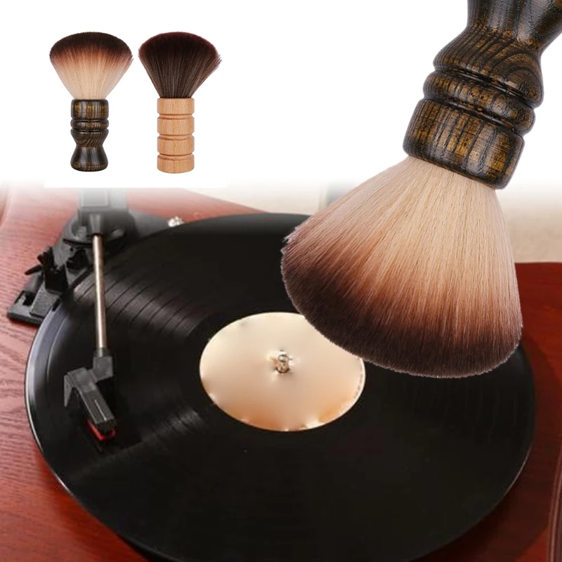 

Anti-static Wooden Handle Soft Squirrel Hair Record Cleaning Brush Stylus Dust Remover for LP Vinyl Record Turntable Pla