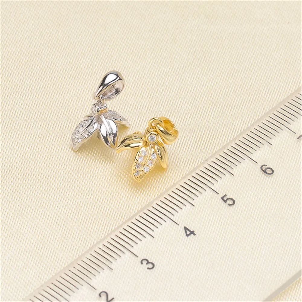 

Circle Pendant Hat Holder S925 Sterling Silver Pearl Pendant Settings Women DIY Handmade Jewelry Findings