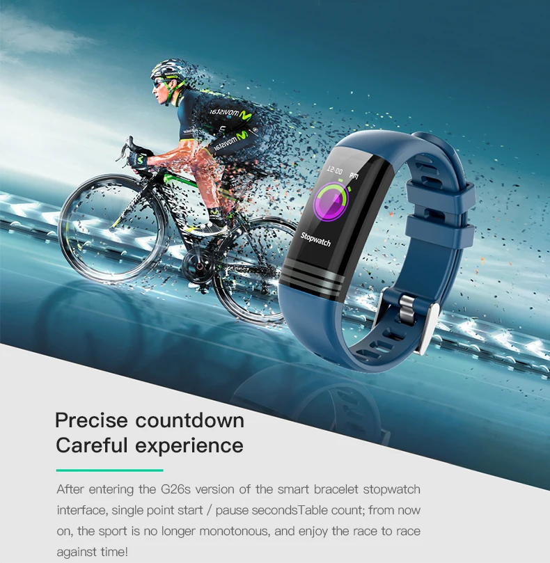 Bluetooth Смарт браслет для G26S Pro пульсометр Монитор артериального давления Браслет