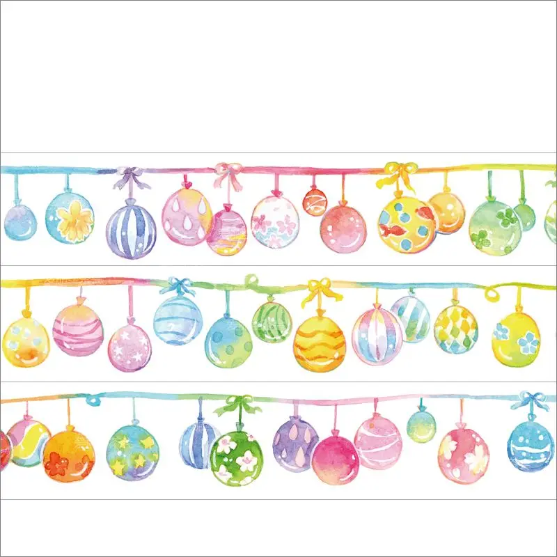 

2.3cmx5M Kawaii Washi Cute Pompons Colorful Tape Cute Basic Decoration Journal