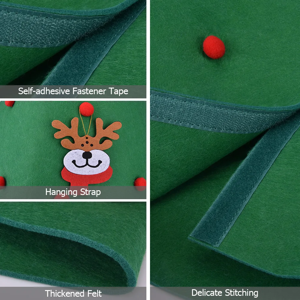 Войлочная Рождественская елка сделай сам новогодние подарки детские игрушки