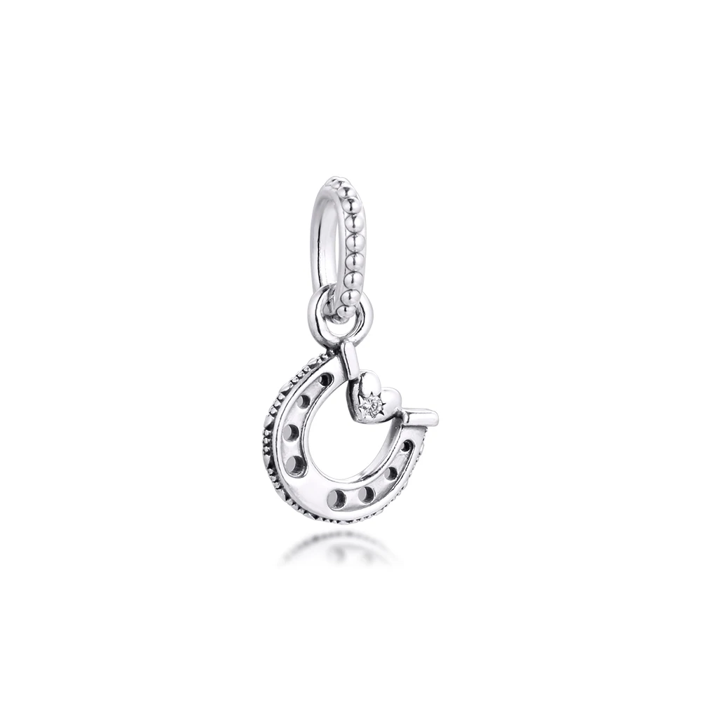 

DIY Fits for CKK Charms Bracelets Good Luck Horseshoe Beads 100% 925 Sterling-Silver-Jewelry Free Shipping