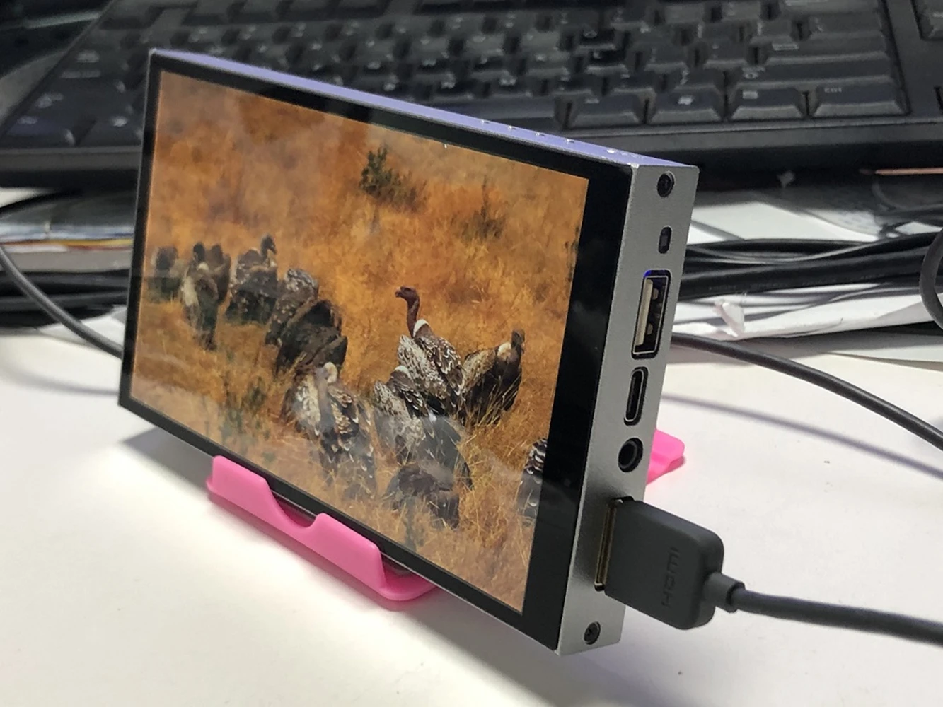 QHD 2K 6inch Portable Monitor 1440*2560 RGB LCD Display Built-in Battery Power Output Tpye-C for PC External Screen Raspberry PI | Мобильные