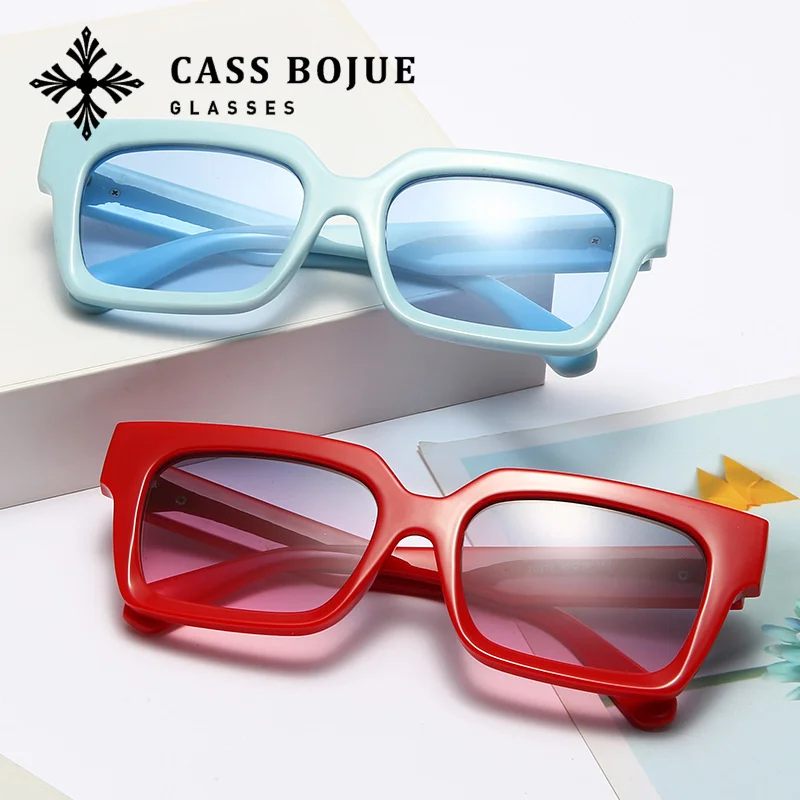 

New fashion leopard Sunglasses ins trend UV400 outdoor transparent sunglasses box