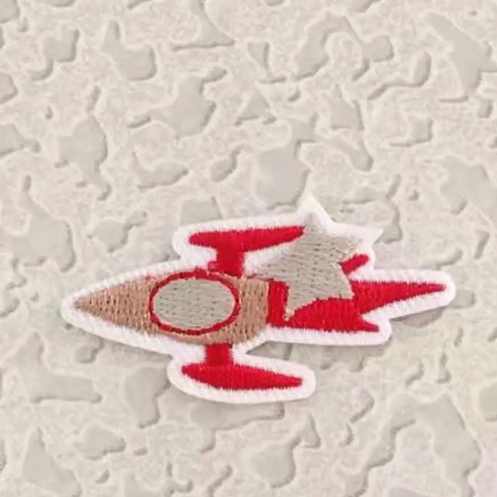 1 шт. UFO Alien Patches Вышивка Железо на заплатках для одежды DIY полосатая одежда