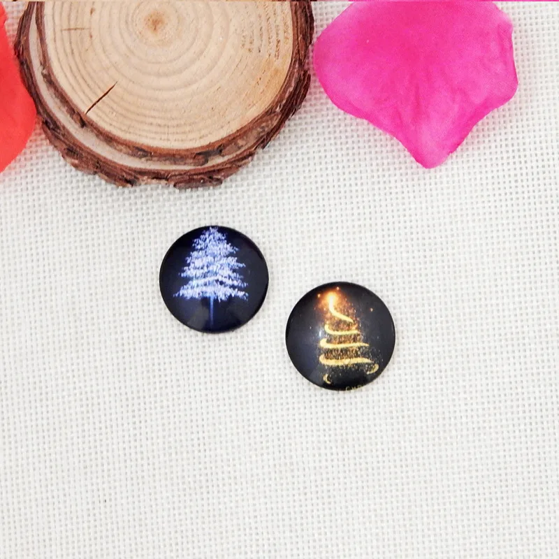 QiYue настраиваемая Рождественская елка Магнитная кристальная круглая стеклянная