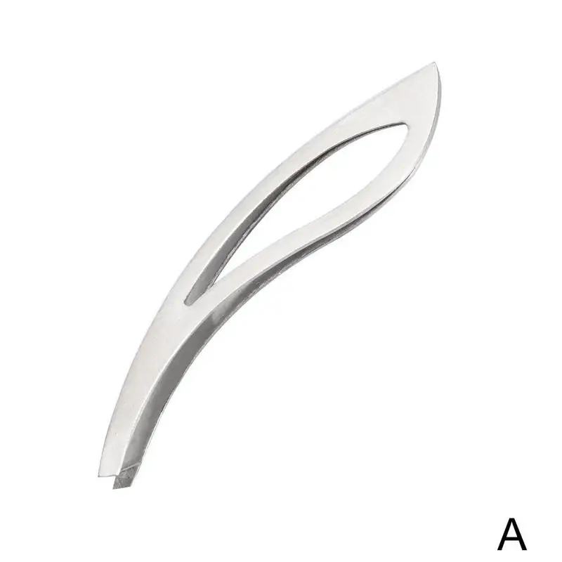 Зажим для бровей из нержавеющей стали с длинным отверстием ремонта косая красота