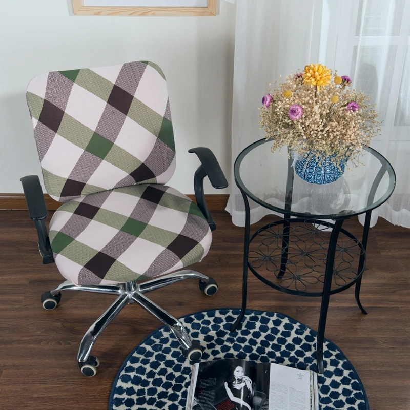 2 шт. универсальные эластичные чехлы на кресла из спандекса Сплит чехол стул +