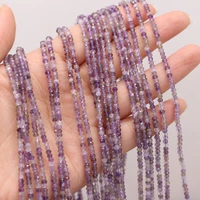 new style natural stone bead section light purple crystal small beads for diy jewelry making necklace bracelet earring accessory