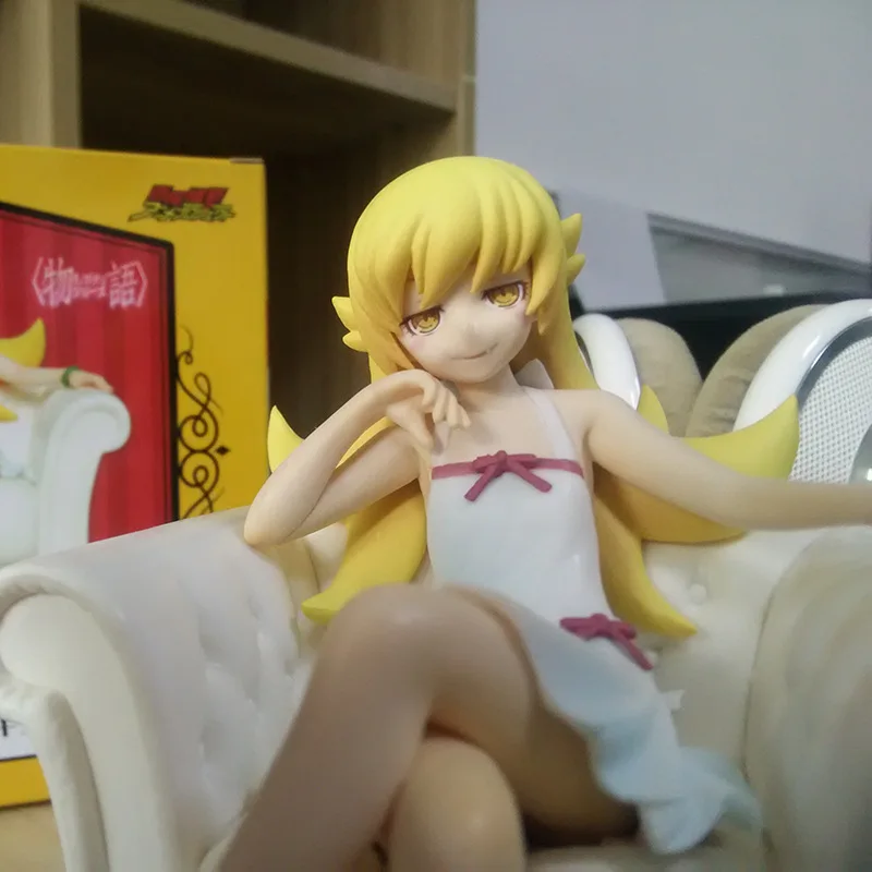 

13cm Bakery Story Anime Figurines Seat Sofa Sitting Oshino Shinobu PVC Action Figure Collection Model Toys Gift