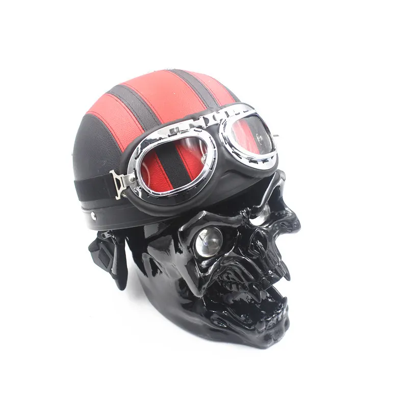 Шлемы очки мотоциклетные передние светодиодные фары с черепом для Harley Honda Yamaha Suzuki