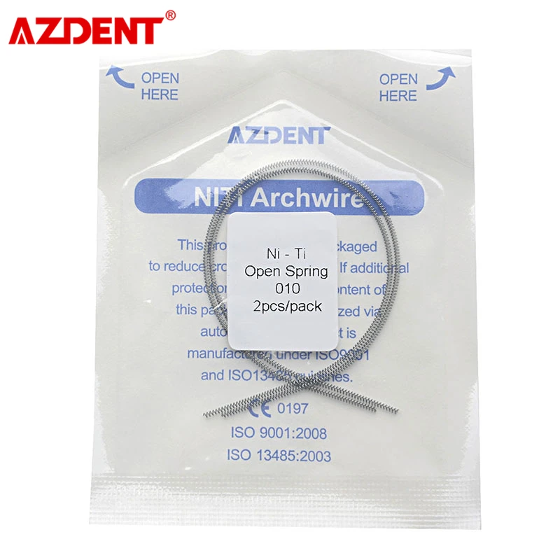 2 шт./упак. AZDENT Стоматологическая Ортодонтическая щеточка открытым Весна нити