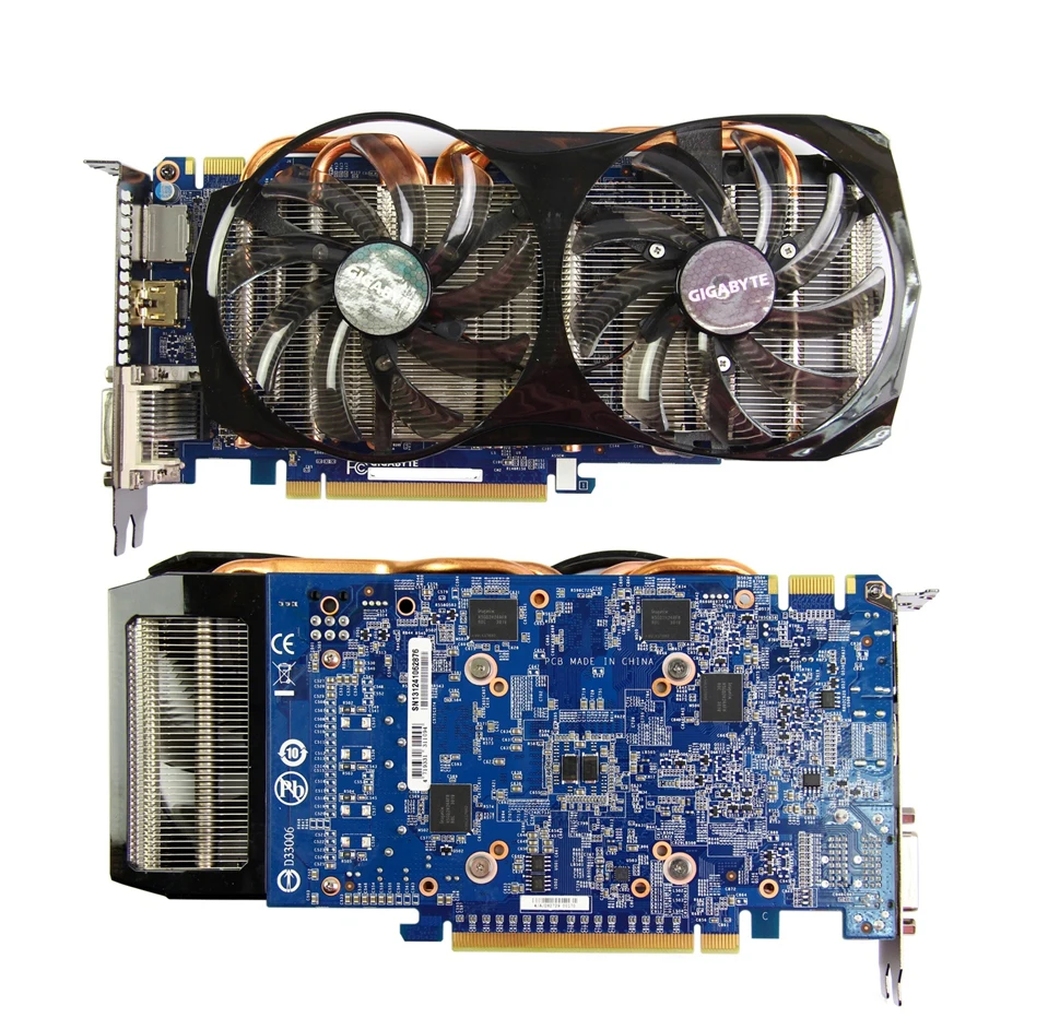 GIGABYTE видеокарта Geforce GTX 660 2GB 192Bit GDDR5 Графика карты GPU карта памяти оригинал для NVIDIA