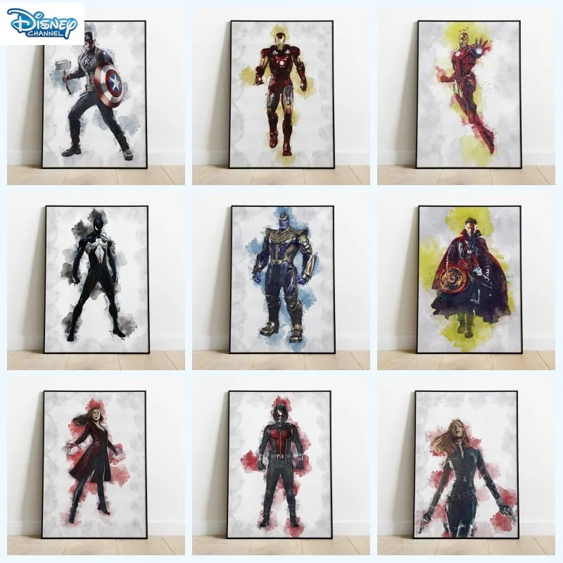 

Canvas Painting Marvel Movie Avengers Canvas Art Painting Superhero Iron Man Poster Print Wall Art Picture for Home Decoration