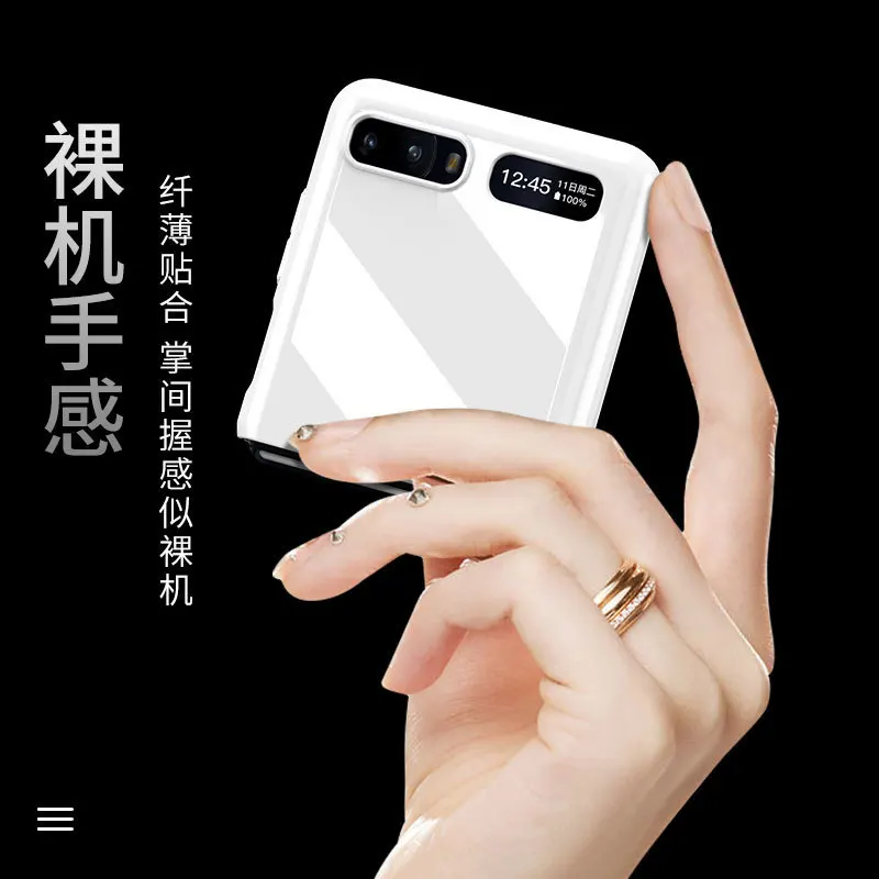 for samsung galaxy z flip fold 2 5g luxury tempered glass case for samsung z flip 5g z flod 2 plating edge protective cover free global shipping