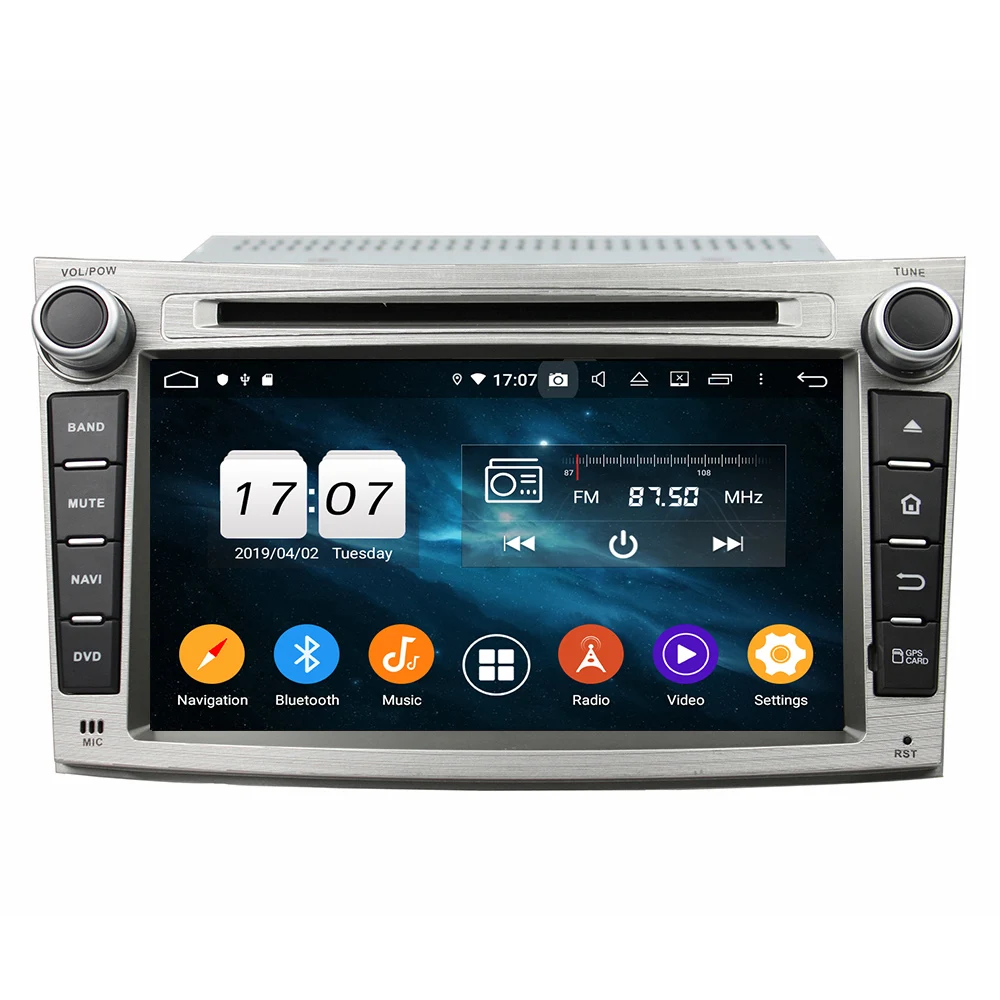 Автомобильный мультимедийный плеер PX6 7 дюймов 2 Din 6 ядер Android 9 0 для Subaru Legacy/outback