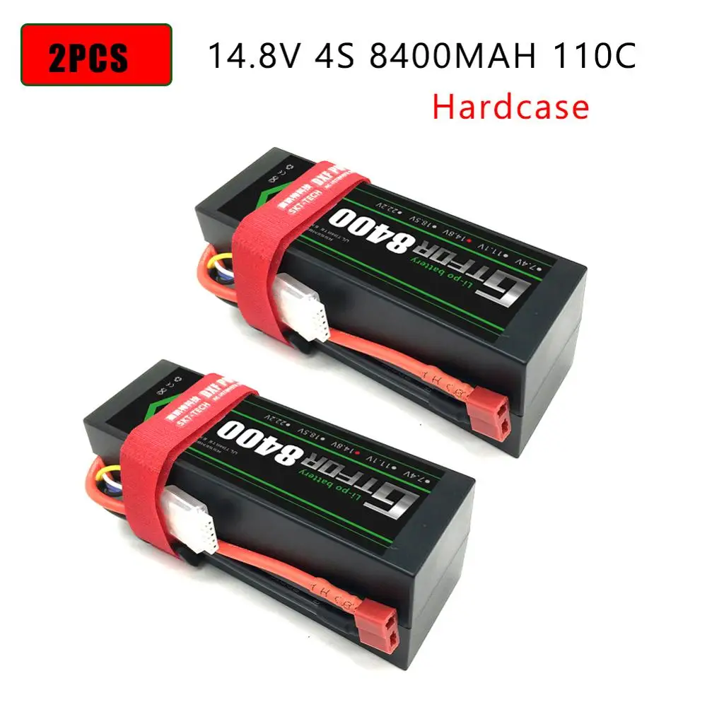 DXF Lipo батарея 4S 8000mah 8400mah 14,8 V 110C 220C Hardcase для 1/8 1/10 масштаб Электрический радиоуправляемый Багги Truggy гусеничный автомобиль