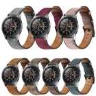 Ремешок для часов Galaxy, кожаный, 20 мм, 22 мм, для Samsung Gear S3active 2, Huawei Watch 2