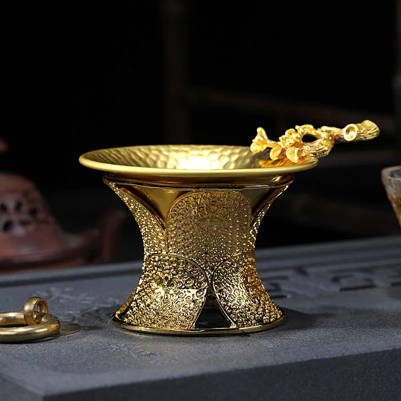 Набор для чая ручной работы из чистой меди набор утечки Рельефный цветок сливы