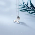 Женское ожерелье из серебра 925 пробы с хвостом русалки