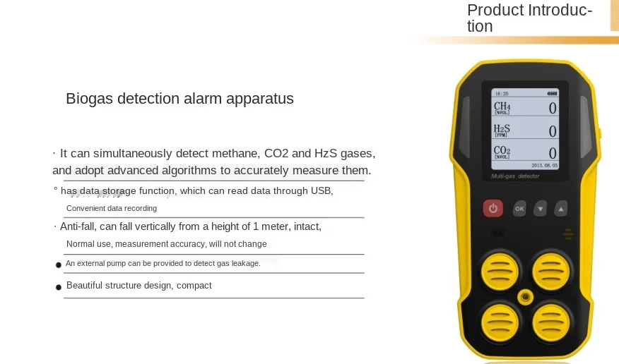 

Biogas detector