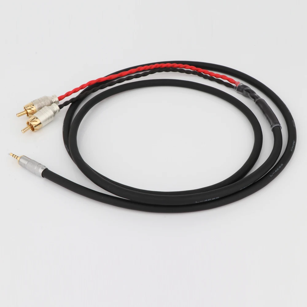 Preffair HIFI 2 5/3 5/4 4 мм сбалансированный штекер на RCA аудио адаптер кабель 6 35 XLR 7N-OCC